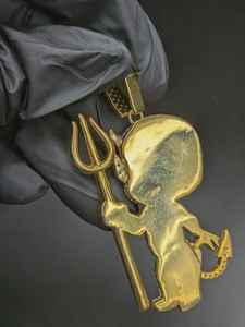 Colgante de Moissanita Iced Out con Diseño de Diablo, de Plata 925, Joyería Hip Hop, Joyería Bust Down para Raperos, Bicolor, para Hombre, para Fiestas - Product Image 2