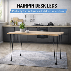 OEM.ODM Vietnam Hairpin <b>Table</b> <b>Legs</b> 34" Set of 4 Desk <b>Legs</b> 880lb Load Furniture <b>Legs</b> for DIY Dining Desk EDPTBL018 - Product Image 3