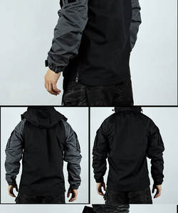 Unisex <b>Waterproof</b> Anti-UV Breathable Plus Size Winter <b>Jacket</b> Full Sleeve <b>Grey</b> Black Cordura Outdoor Wear - Product Image 3