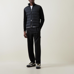 Nuevo Diseño Chaqueta Cárdigan de Invierno para Hombre Azul Marino con Cierre Frontal de Cremallera, Puños Acanalados, Resistente al Viento, Transpirable y Personalizable - Product Image 4