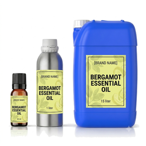 100% Pure Natural Bergamot <b>essential</b> <b>oil</b> 100% pure natural cold pressed citrus bergamia peel <b>oil</b> for aromatherapy skin care - Product Image 1