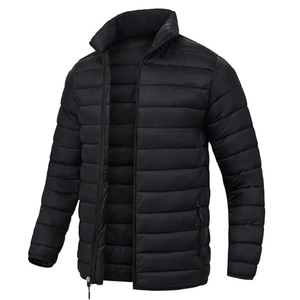 OEM ODM Custom Logo Men Winter Lightweight Puffer <b>Jacket</b> Stand Collar Padded Bubble Coat Outerwear - Product Image 3