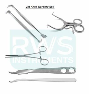Caja de Instrumentos Quirúrgicos Veterinarios para Cirugía de Rodilla RWS, Instrumentos Ortopédicos de Acero Inoxidable, Certificación CE Clase II ISO13485 - Product Image 2