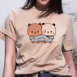 Bubu And Dudu Fashion 2026 Casual T shirt Female Designer <b>Top</b> Female Street Clothing Breathable Jersey Fit Short Sleeve - Product Image 4
