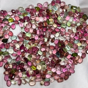 Turmalinas Naturales Multicolor Ovaladas de Grado AAA para Joyería, Turmalinas Sueltas Certificadas por IGI, Brillo AAA, Corte Perfecto, de 5mm a 6mm - Product Image 1