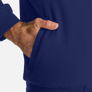 Chaqueta Médica Unisex Azul Marino con Cremallera Completa, Uniforme Sanitario, Prenda Exterior de Punto con Detección de Agujas, Fusión Sin Costuras, Ropa de Trabajo Hospitalaria - Product Image 4