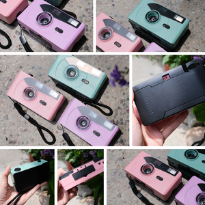 Appareil photo argentique 35 mm réutilisable personnalisé OEM, à focale fixe, en plastique, à usage unique, style automatique, design compact et coloré, pile AA - Product Image 4