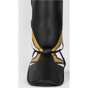 Protège-tibias en PU pour adultes, noir, or, blanc, fermeture à lacets, légers, écologiques, réglables, équipement de protection pour les sports en toutes saisons - Product Image 5