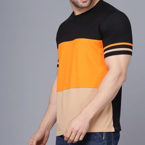เสื้อยืดลำลองผู้ชายคุณภาพสูง ทอจากผ้าฝ้าย 100% สีสันปรับแต่งได้ น้ำหนักเบา แห้งเร็ว ระบายอากาศดี บริการ OEM ขายส่ง - Product Image 3