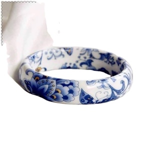 Joyería fina, pulsera de flor de resina acrílica con eslabones de cadena, pulseras finas personalizadas estilo Ángel - Product Image 2