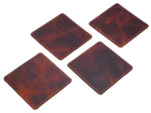 Juego de Posavasos de Cuero Impermeables, Posavasos Resistentes al Calor, Protección para Mesa, GLC-0065 - Product Image 2