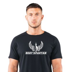 <b>Men's</b> Black <b>Scoop</b> <b>Neck</b> T Shirt Premium Cotton Curved Hem Athletic Fit Casual Lifestyle Fashion Sportswear Apparel Top - Product Image 2