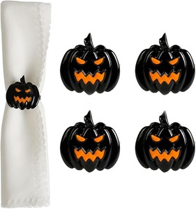 Anneau de serviette araignée pour décoration de table d'Halloween, idéal pour des tables effrayantes - Product Image 2