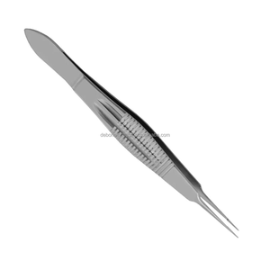 Juego de pinzas de microcirugía Iris, pinzas quirúrgicas manuales de acero inoxidable con dientes para procedimientos microquirúrgicos de precisión - Product Image 3