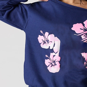 Sudadera de Forro Polar para Mujer, Estilo Universitario Griego, con Hombros Caídos, Oversize, con Logo Frontal, Cómoda, para Invierno, OEM - Product Image 2