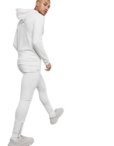 New Arrival Design Your Own <b>Plain</b> Cotton Men's <b>Plain</b> <b>Tracksuits</b> With Drawstring Hoodie Cheap Custom <b>Tracksuit</b> - Product Image 6