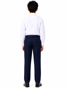 Boys <b>school</b> uniform formal shirt and <b>trousers</b> set premium <b>school</b> dress uniform boys white full sleeve <b>school</b> shirt <b>navy</b> <b>blue</b> - Product Image 3