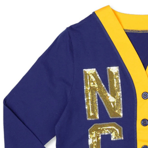 Cárdigan Casual Personalizado con Bordado Chenille, Talla Grande, Estilo Universitario Griego, para Hermandades y Fraternidades, de Algodón y Poliéster Premium para Hombre - Product Image 3