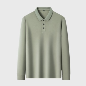 Camisa Polo de Golf de Manga Larga para Hombre, de Algodón, Transpirable, de Secado Rápido, con Botones, Ropa Deportiva de Alta Calidad - Product Image 1