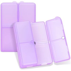 Portable 7-Compartment Folding Design Daily <b>Pill</b> Organizer Large Pocket Travel <b>Pill</b> <b>Storage</b> <b>Case</b> with Purse Features - Product Image 1