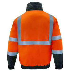 Wholesale <b>Work</b> Safety Quilted Jacket Stand Collar Spring OEM Service Men Canvas <b>Waterproof</b> Breathable Quick Dry - Product Image 4