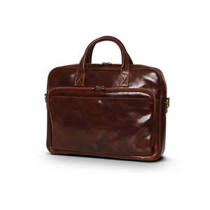 Sac pour ordinateur portable en cuir de qualité supérieure, couleur unie, dernier design, multifonctionnel, pour usage extérieur. - Product Image 1