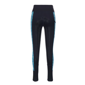 Leggings de Yoga de Cintura Alta con Bloques de Color, Panel de Malla de Longitud Completa, Spandex y Poliéster, Elásticos en Cuatro Direcciones, Pantalones Deportivos para Mujer - Product Image 4