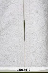 Elegante Sherwani Indo-Occidental de Seda Blanca para Hombre, con Bordado Floral y Paisley en el Mismo Tono, para Traje de Novio Real - Product Image 4