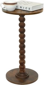 Set de table rond classique en bois massif |   Couleur et taille personnalisées acceptées, décoration intérieure robuste et fonctionnelle - Product Image 4