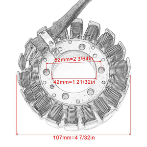 Bobine de stator de magnéto de générateur de moteur de moto 31120-MV9-671 pour Honda CB400 CB400SF <span class=keywords><strong>Super</strong></span> Four CB600F 599 <span class=keywords><strong>Hornet</strong></span> 600 CBR600 - Product Image 2