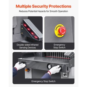 Taglierina Elettrica Idraulica Professionale per Carta, 2500W, Larghezza di Taglio 20,2 Pollici/515 mm, Spessore di Taglio 3,1 Pollici/80 mm - Product Image 5