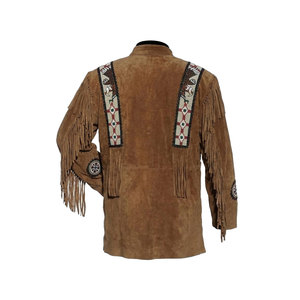 Solid Trader Premium Quality Luxury Long Tassel Design Tailoring Elegant Western Style <b>Suede</b> Fringe Leather <b>Jacket</b> - Product Image 5