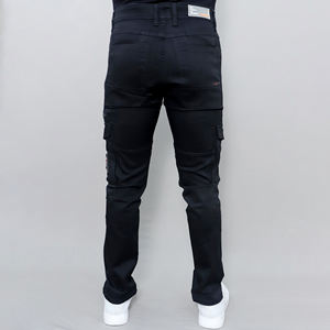 Nouveau design de jeans pour hommes, coupe skinny et jeans stretch taille moyenne pour hommes, bleu clair - Product Image 4