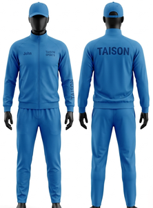 Traje de Entrenamiento Premium para Hombre, 280 GSM, Poliéster y Spandex, Diseño con Paneles en Verde y Azul, Transpirable, Secado Rápido, Cierre con Cremallera, Sublimación, Logotipo Personalizado - Product Image 4