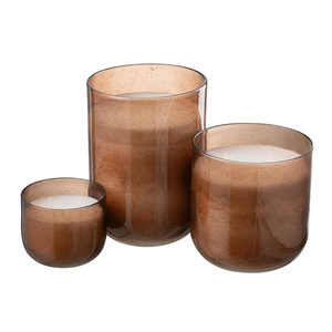 ขวดแก้วเทียนลายฟองอากาศสีพื้นสำหรับตกแต่งบ้านและเป็นของประดับกลางโต๊ะ - Product Image 3