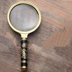 Dragon Handle 40 Metal <b>Retro</b> Optical Glass Lens Magnifier Elderly People Read Newspapers Handheld Magnifier - Product Image 6