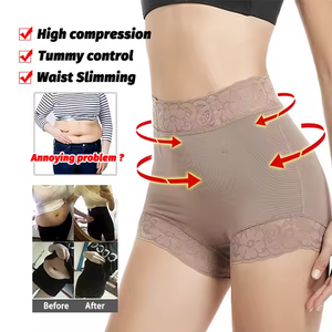 Braguitas Moldeadoras de Glúteos para Mujer, Soporte Firme, Efecto Push-Up, Sin Costuras, con Ribete de Encaje, de Spandex y Nylon - Product Image 5