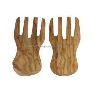 Couverts de service de salade en bois au design antique Cuillères et fourchettes à main Meilleur prix pour café et thé pour les fêtes - Product Image 4