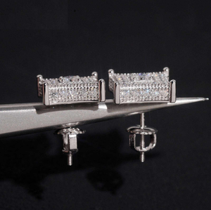 Pendientes de Moissanita con Corte Cojín, Brillo Brillante, Joyería Fina de Lujo, Regalo Elegante para Mujer - Product Image 5