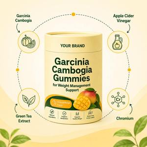 Gommes à mâcher Garcinia Cambogia pour la gestion du poids, saveur mangue tropicale, stimulant du métabolisme, sans OGM, sans gluten - Product Image 3