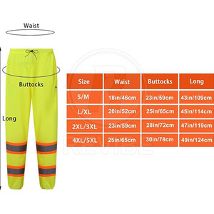Pantalones de Seguridad Impermeables de Nailon de Alta Calidad con Tela Resistente, Fácil Movimiento y Alta Visibilidad para Protección Laboral - Product Image 3