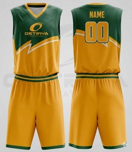 Uniformes de Baloncesto Personalizados Sublimados, Sólidos, Antibacterianos, de Secado Rápido, Transpirables, 100% Poliéster, Pantalones Cortos, Cuello Redondo, Sin Mangas - Product Image 5