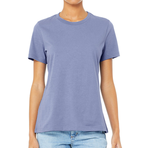 T-shirt surdimensionné 100% coton pour femmes T-shirts avec logo personnalisé avec motif solide respirant Style décontracté pour dames vente en gros - Product Image 2