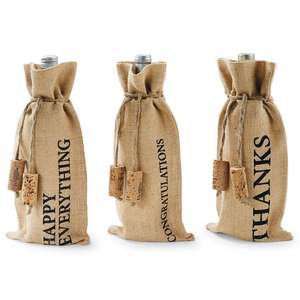 Bolsa Portabotellas de Yute Natural Hecha a Mano con Materiales Ecológicos para Viajar - Product Image 6