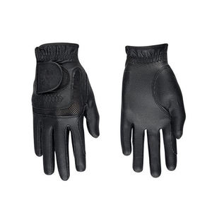 Wholesale Cheap Price Genuine Leather Full <b>Finger</b> Horse Riding Gloves with Adjustable Wrist <b>Strap</b> Unisex Design for Summer Work - Product Image 5