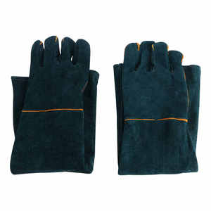 High Quality Cow Split Leather Welding Work <b>Gloves</b> Tig Mig Safety Working <b>Gloves</b> Heat & Fire Resistant Long Cuff Welder <b>Gloves</b> - Product Image 4