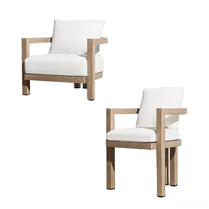 Fauteuil simple moderne rembourré Fauteuil d'appoint nordique blanc pour salon Luxe - Product Image 2