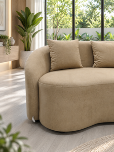 Sofá Curvo Cello de Emerald Sofa, Sofá Redondo Moderno y Contemporáneo para Sala de Estar, Decoración de Estudio, Fabricante de Telas Personalizadas - Product Image 3