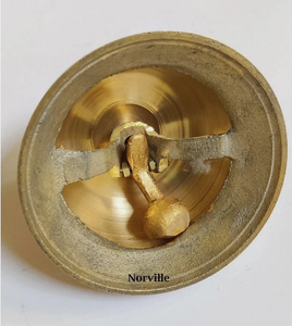 <b>Brass</b> Polished Round Desk <b>Bell</b> Tableware Antique Theme Hospitality Service <b>Bell</b> for Hotel Office Reception and Business Gift - Product Image 3