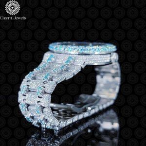 Reloj de Lujo Charm_Jewells para Mujer, de Acero Inoxidable, Caja Tonneau de 38 mm, Cristal de Zafiro, Cuarzo Analógico, Correa de Moda con Cierre Plegable - Product Image 3